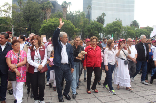 Quien marcho junto a Andres Manuel Lopez Obrador