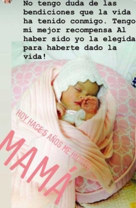 cumpleaños de la hija de Tania Ruiz
