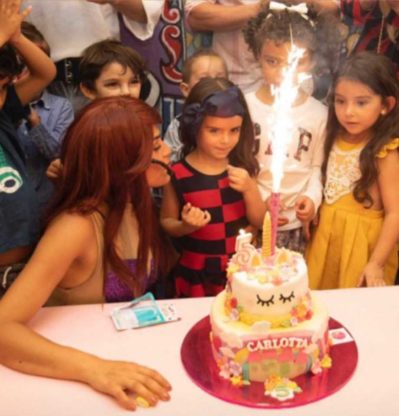 cumpleaños de la hija de Tania Ruiz